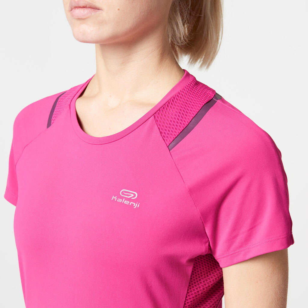 Laufshirt kurzarm Run Dry+ Damen rosa