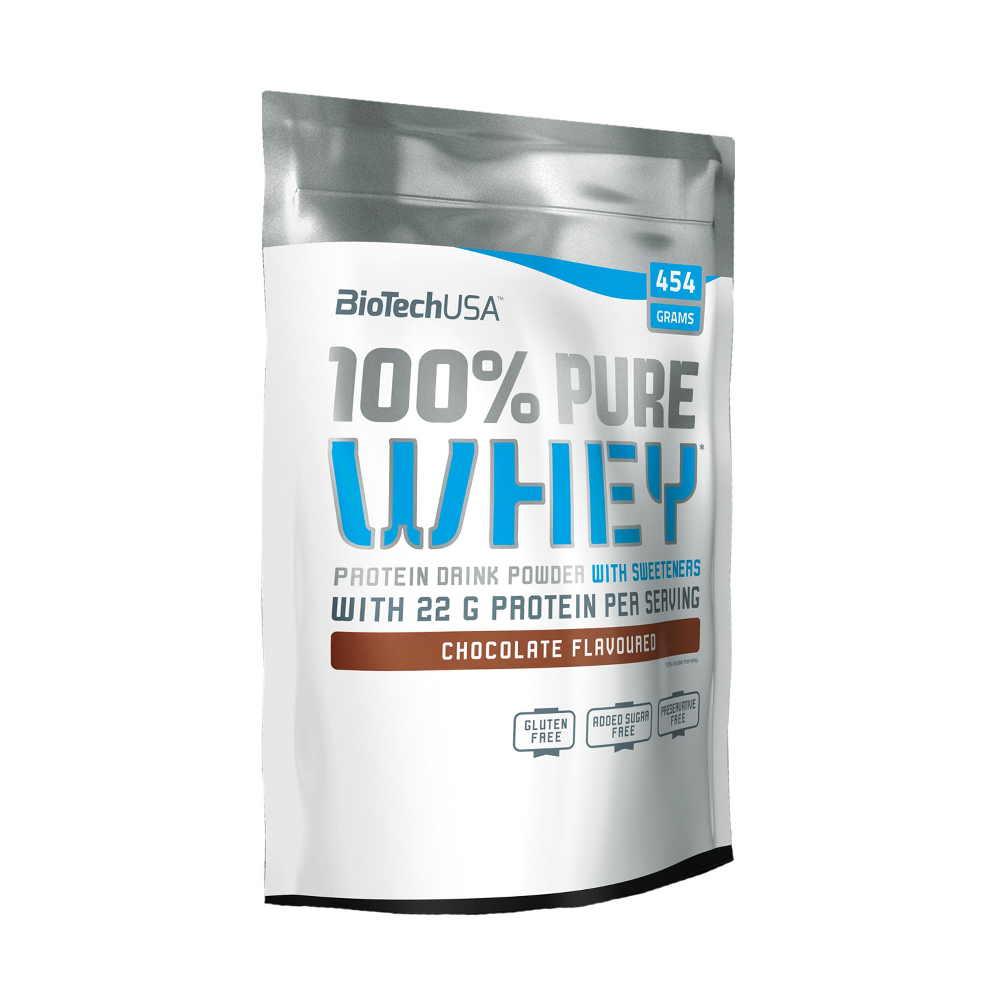 100% Pure Whey, Gluténmentes, 454 g Biotechusa akciós termékkép 1
