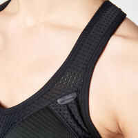 EASY ZIP RUNNING SPORTS BRA
BLACK