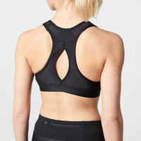 EASY ZIP RUNNING SPORTS BRA
BLACK