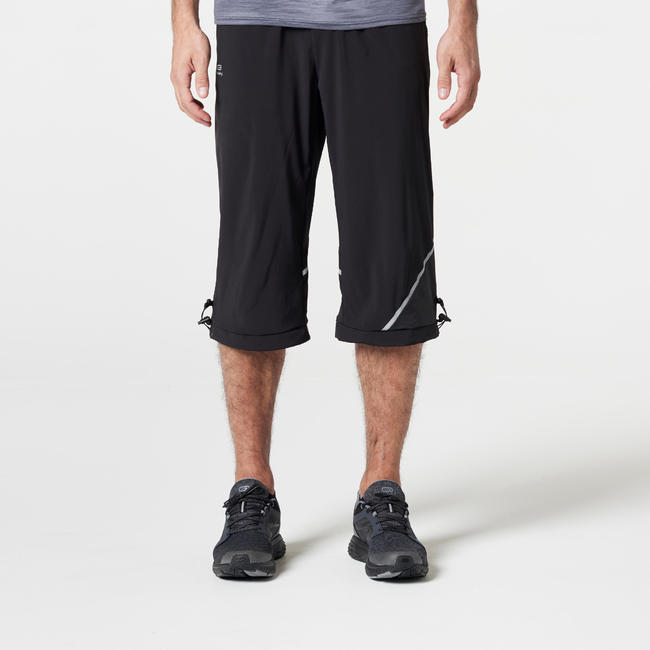 Run Dry+ Men's Running Cropped Trousers Black