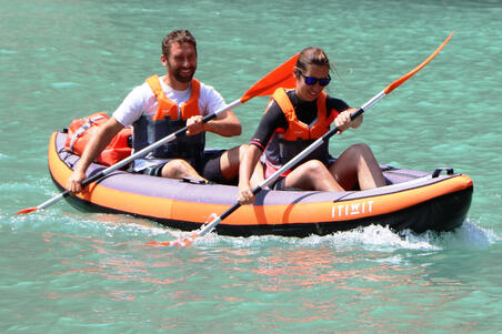 Chaleco Flotación Kayak Stand Up Paddle Vela Ligera 50N+ Naranja
