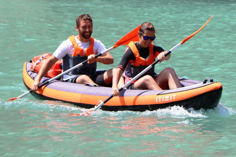 Gilet aide à la flottaison 50N+ orange kayak stand up paddle dériveur