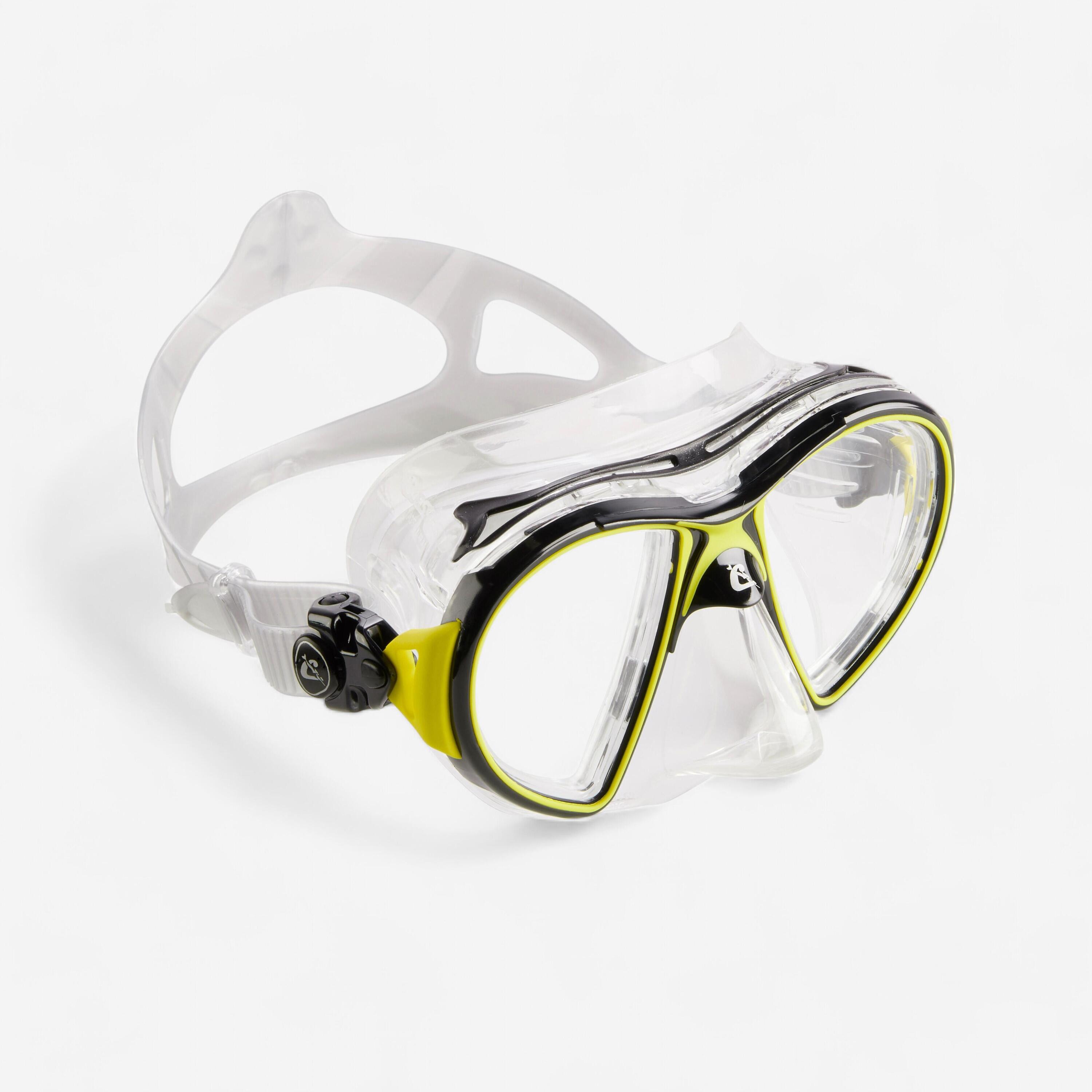 CRESSI Gafa de Buceo Cressi Air Crystal Amarillo / Silicona transparente