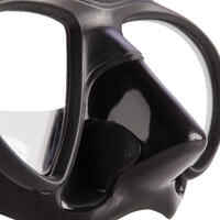 Spearfishing and freediving mask Micro Volume - 900 Dual Black