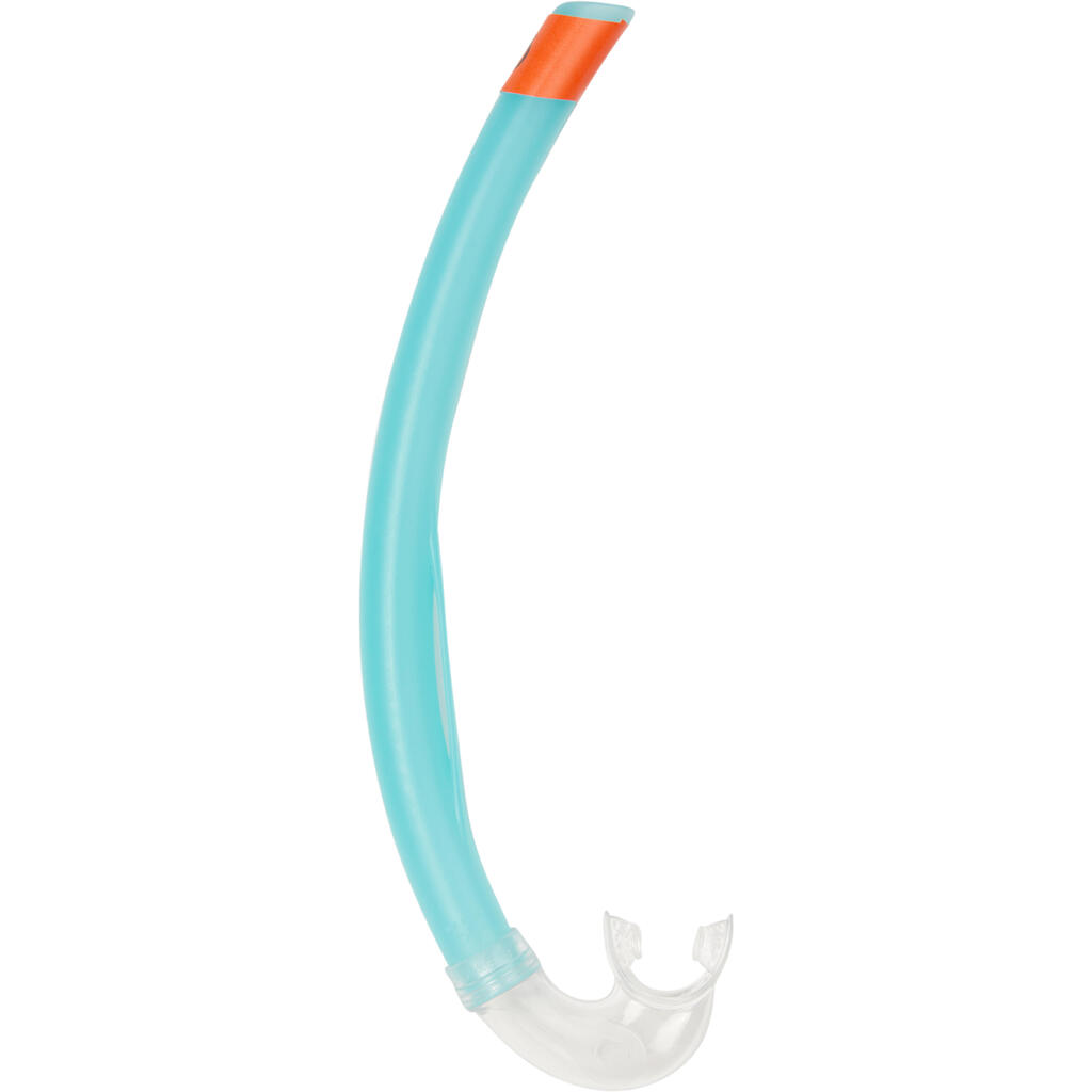 TUBO DE APNEA Y SNORKEL NIÑOS FRD100 TURQUESA