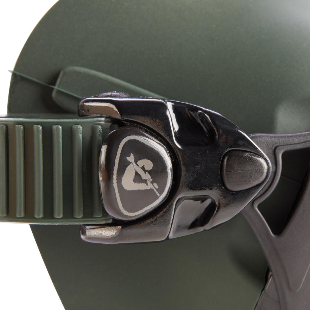 Potápačská maska Calibro Cressi na podmorský lov bez prístroja zelená