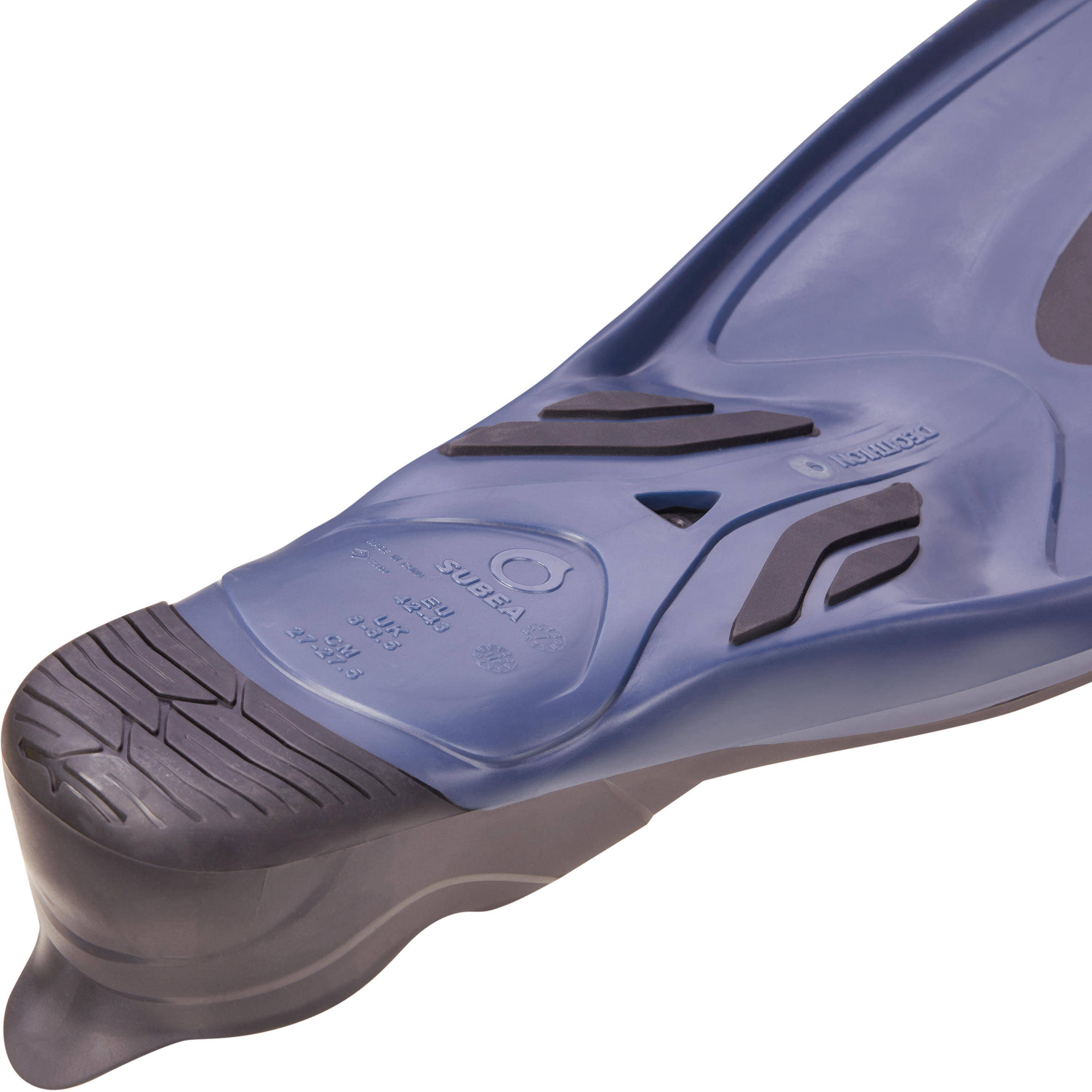 Adult Scuba Diving Fins 500 Black Blue -  5