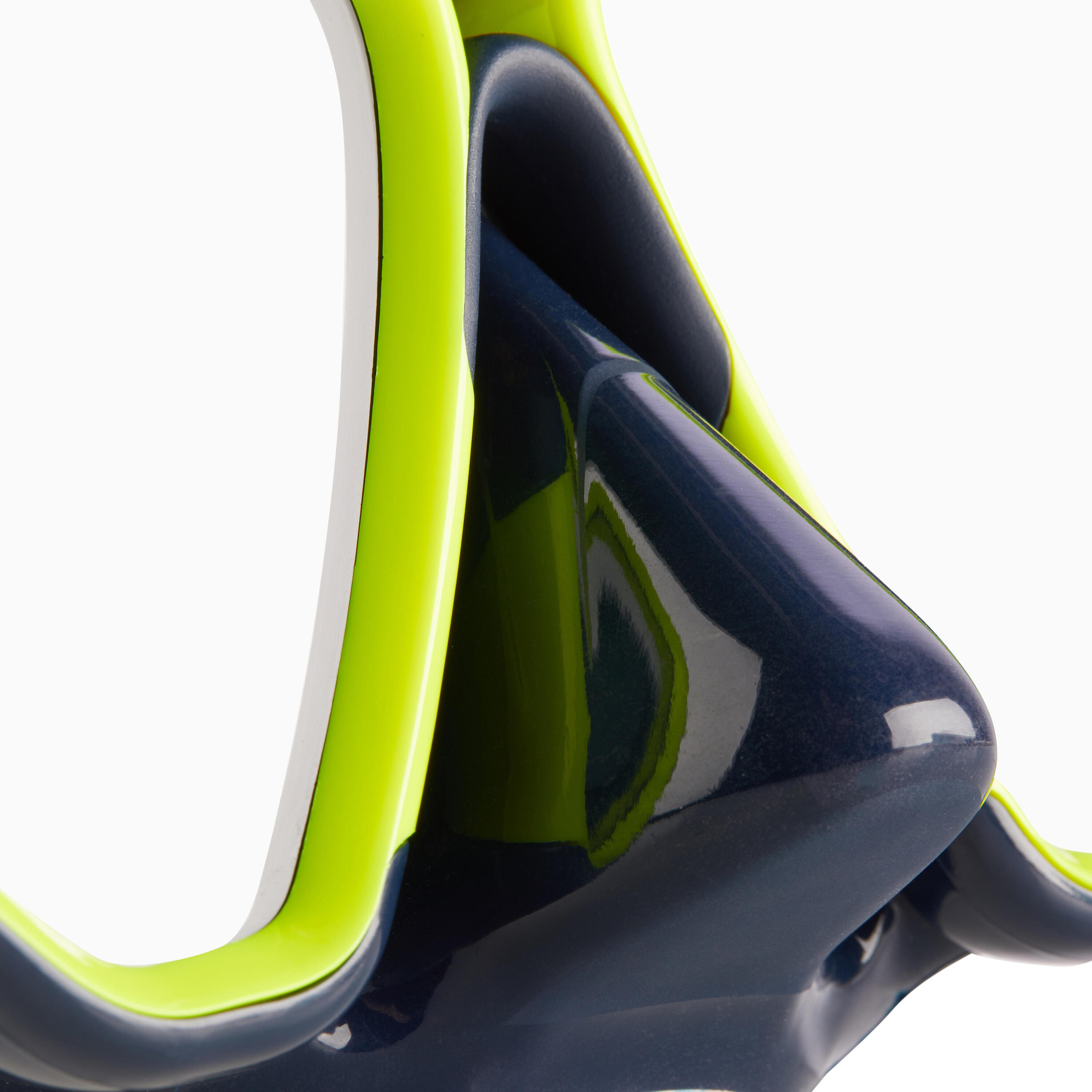 Diving mask SCD 500 double lens blue skirt and fluo strapping 6/6
