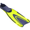 ADULT SCUBA DIVING FINS 500 - BLUE/FLUO YELLOW