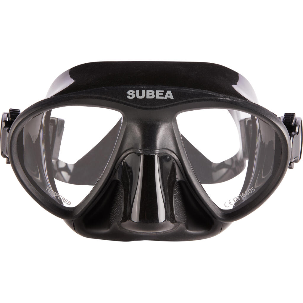 Maska 900 Dual s mikro objemom na podmorský rybolov čierna