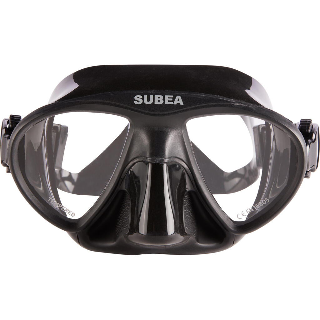 Tauchmaske Freediving Mikro-Volumen - 900 Dual schwarz