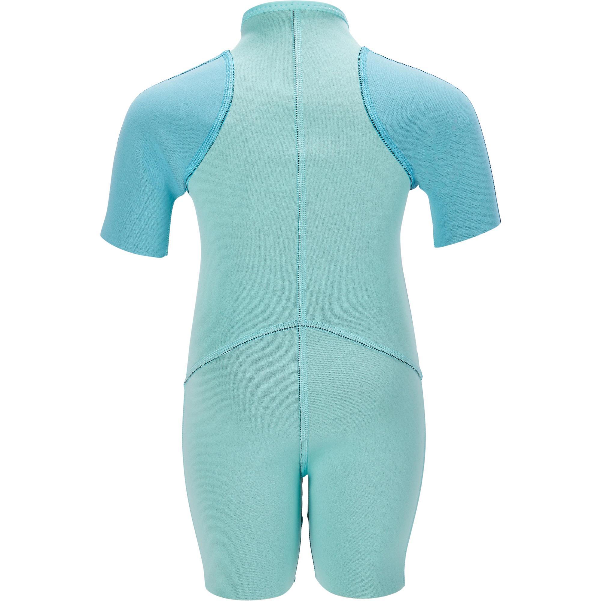 Shorty in neoprene da 2 mm per bambini - Turchese