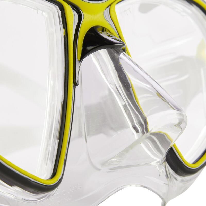 Gafa de Buceo Cressi Air Crystal Amarillo / Silicona transparente