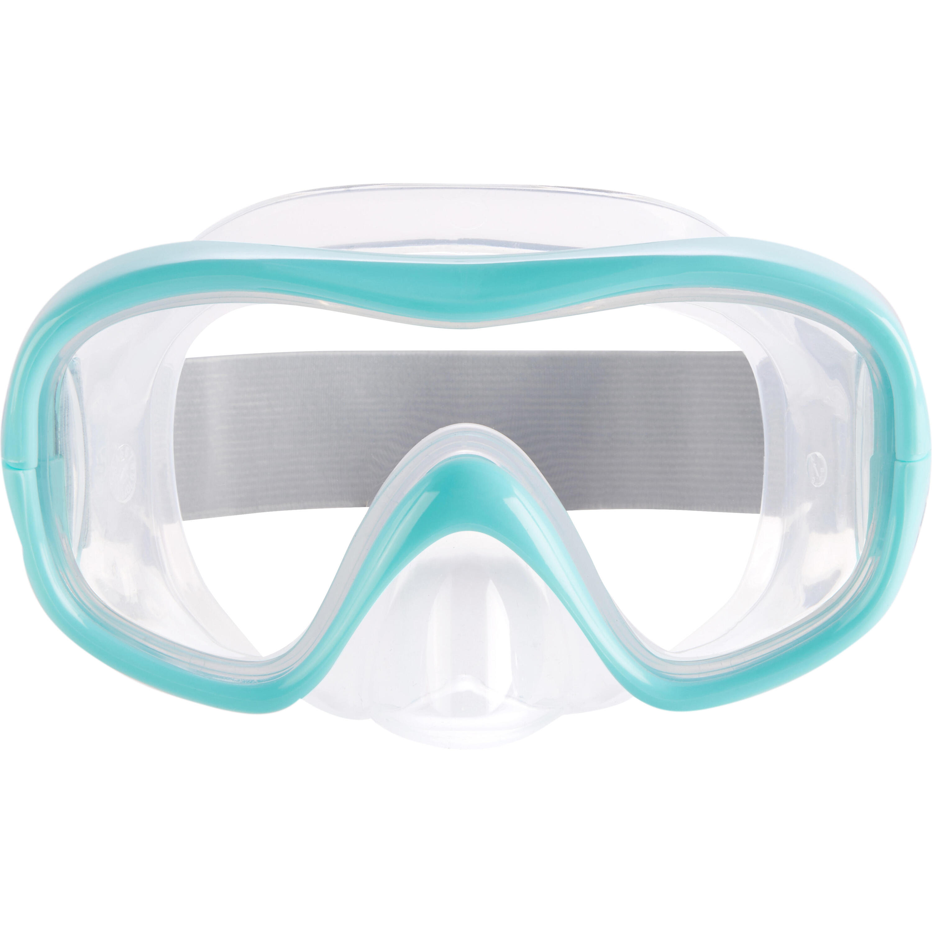 Diving mask 100 turquoise 2/6