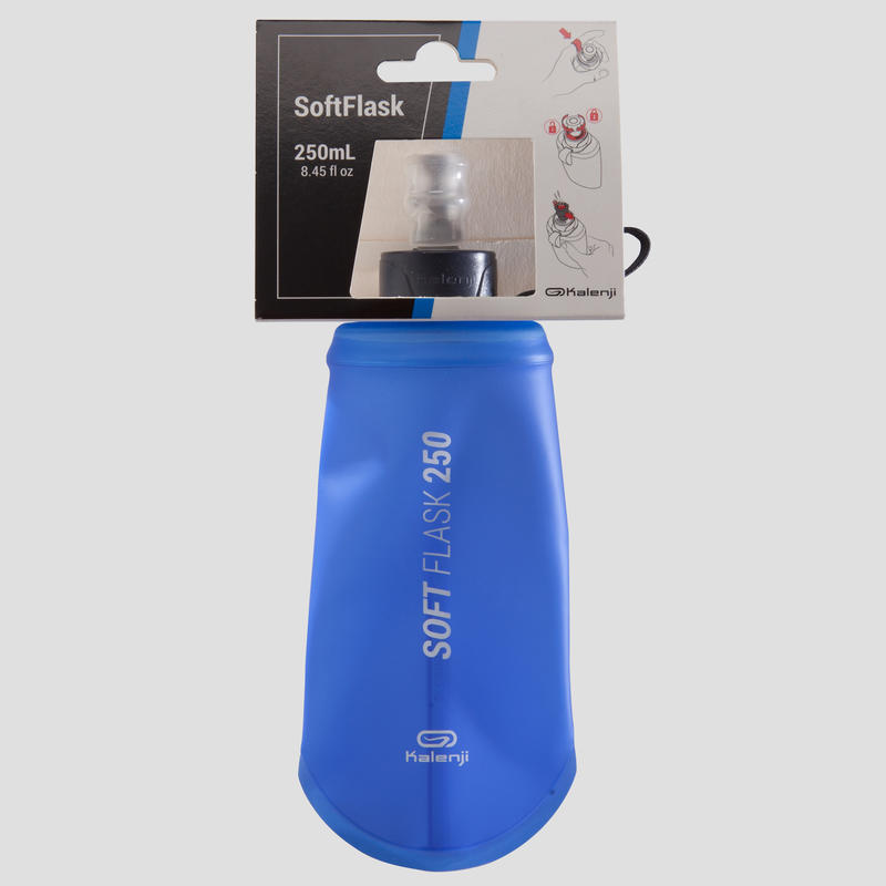 BOTELLA FLEXIBLE RUNNING 250 ml AZUL Decathlon