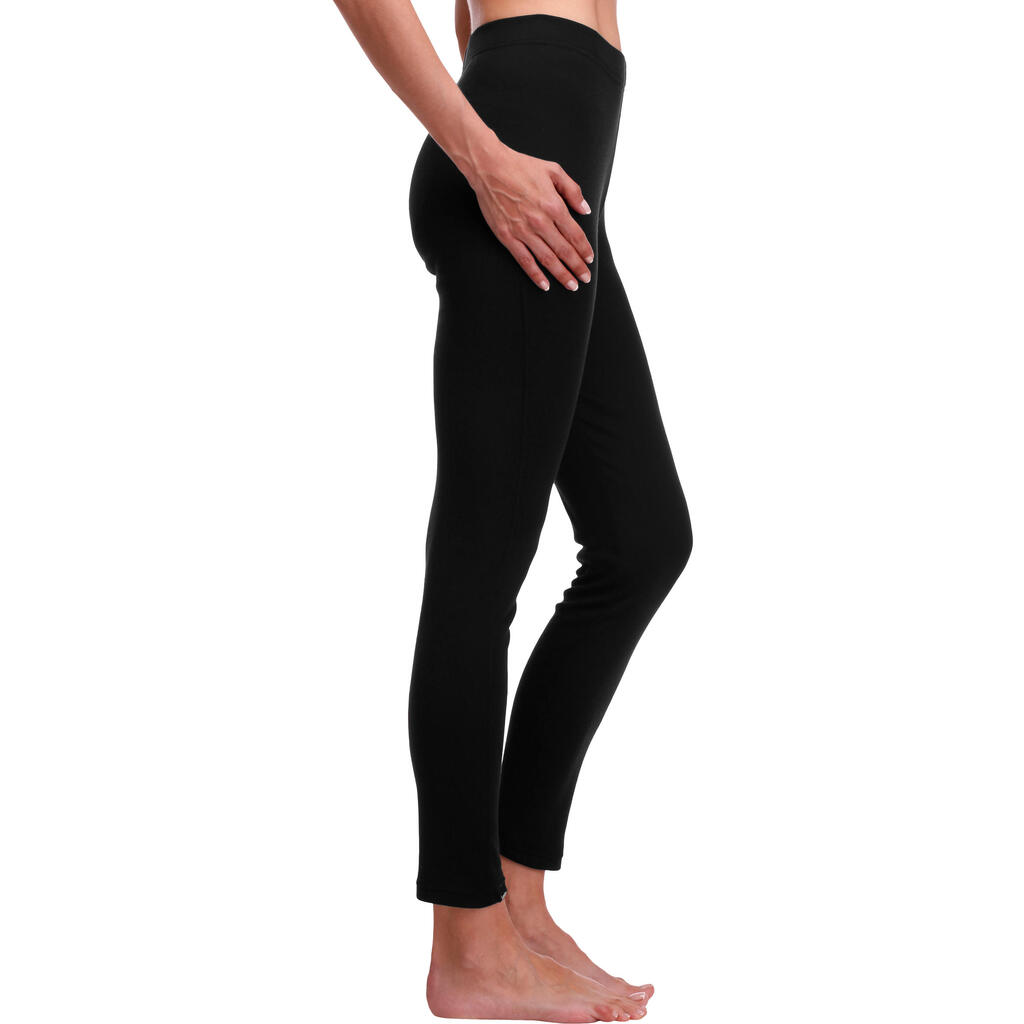 Women's Ski Base Layer Bottoms 100 - Black