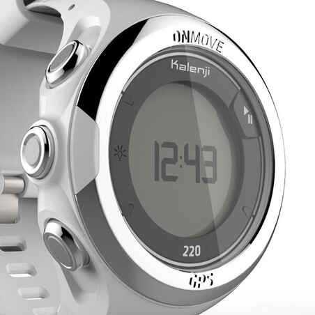 ساعة للجري ONMOVE 220 GPS - أبيض