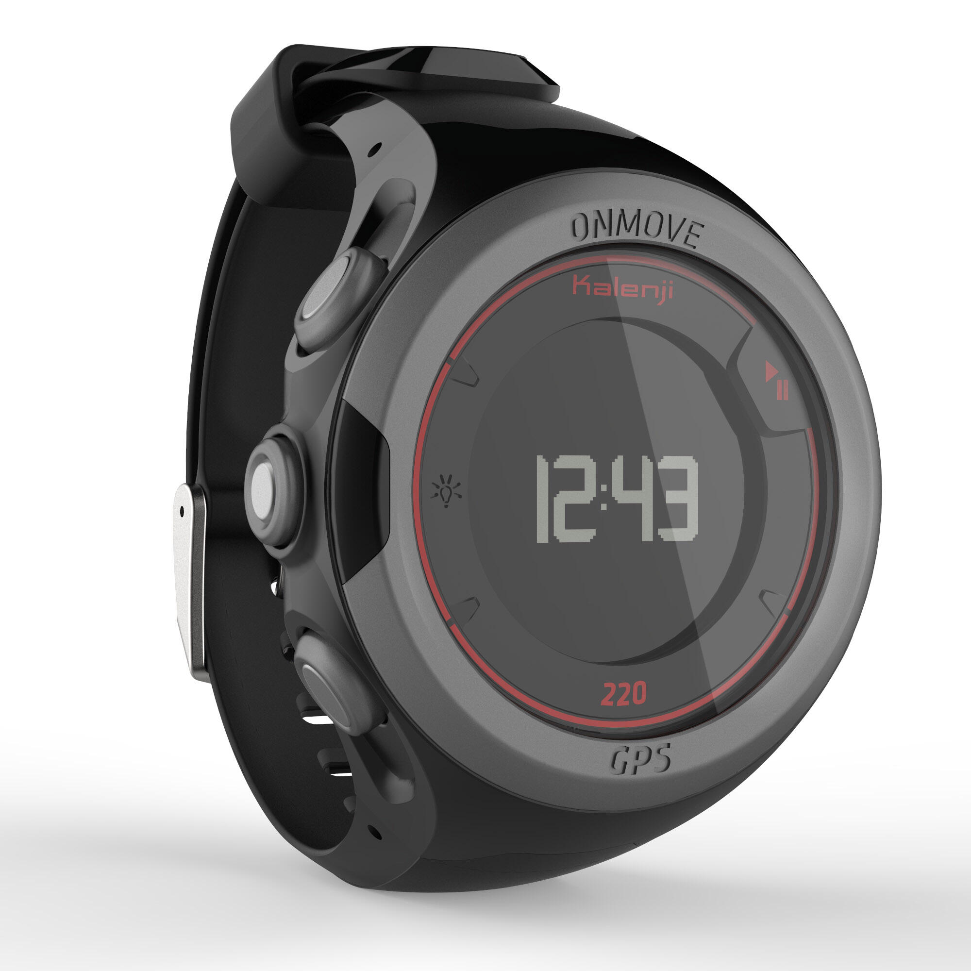 ONMOVE 220 GPS running watch BLACK AND RED Decathlon