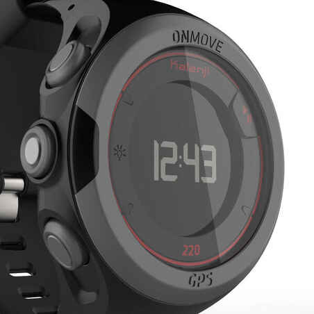 ONMOVE 220 GPS running watch - BLACK AND RED