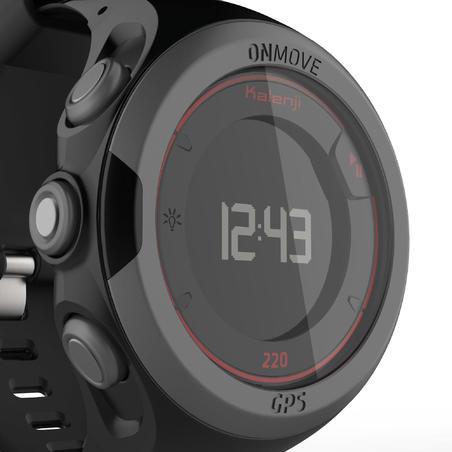 Годинник для бігу ONmove 220 з GPS - Червоний/Чорний