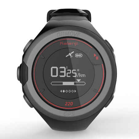 ONMOVE 220 GPS running watch - BLACK AND RED