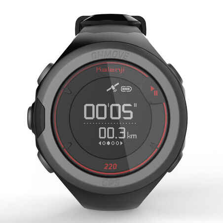 ONMOVE 220 GPS running watch - BLACK AND RED