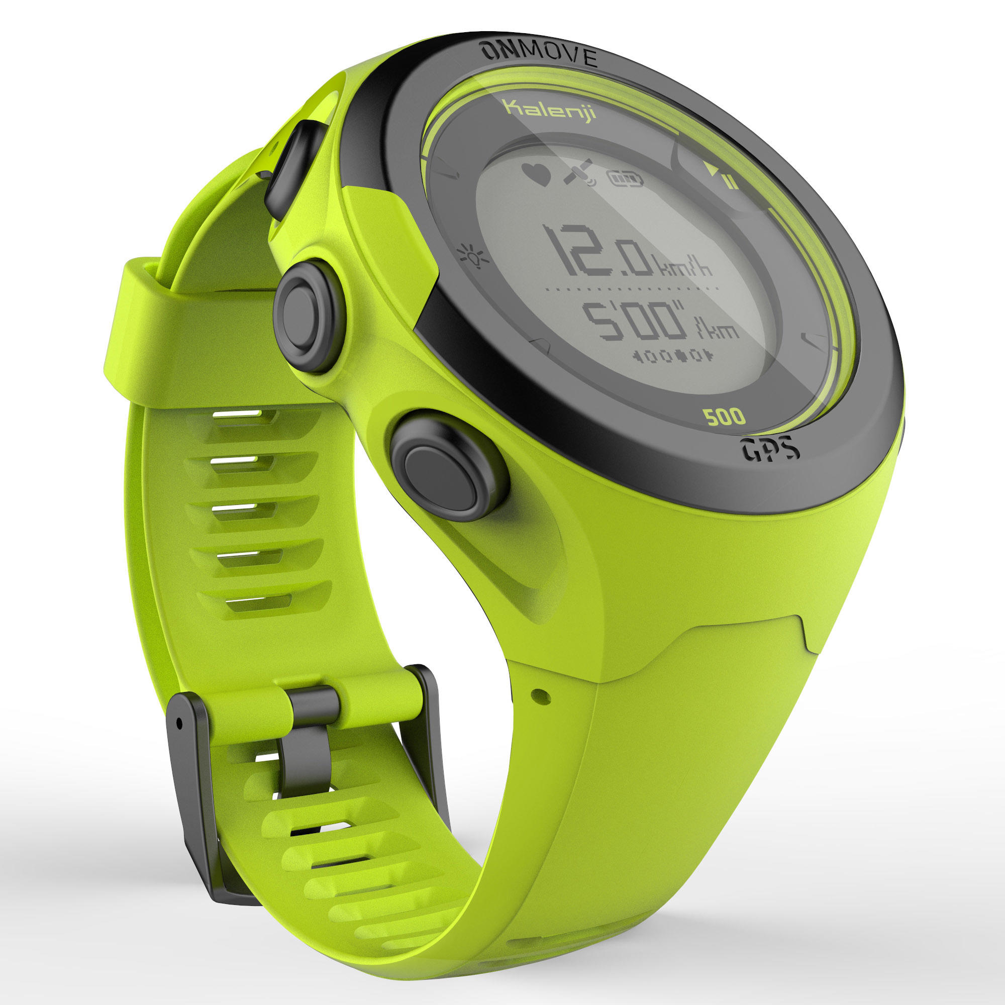 ONmove 500 GPS running watch and wrist heart rate monitor - yellow 4/17