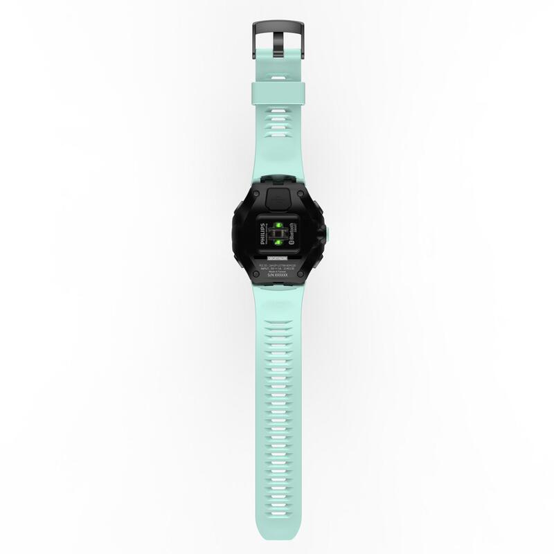 Montre de running GPS et cardio au poignet ONmove 500 vert d'eau