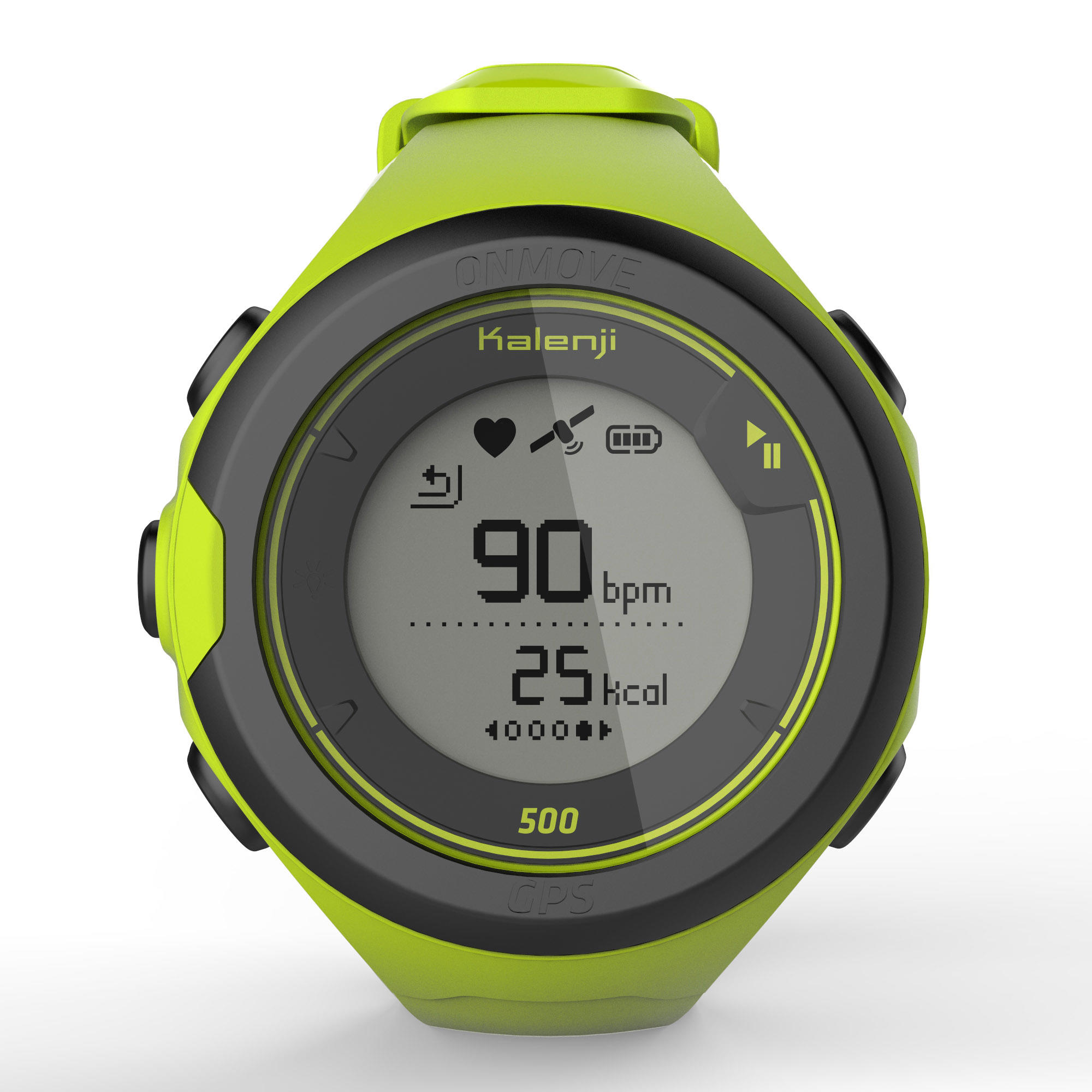 ONmove 500 GPS running watch and wrist heart rate monitor - yellow 7/17
