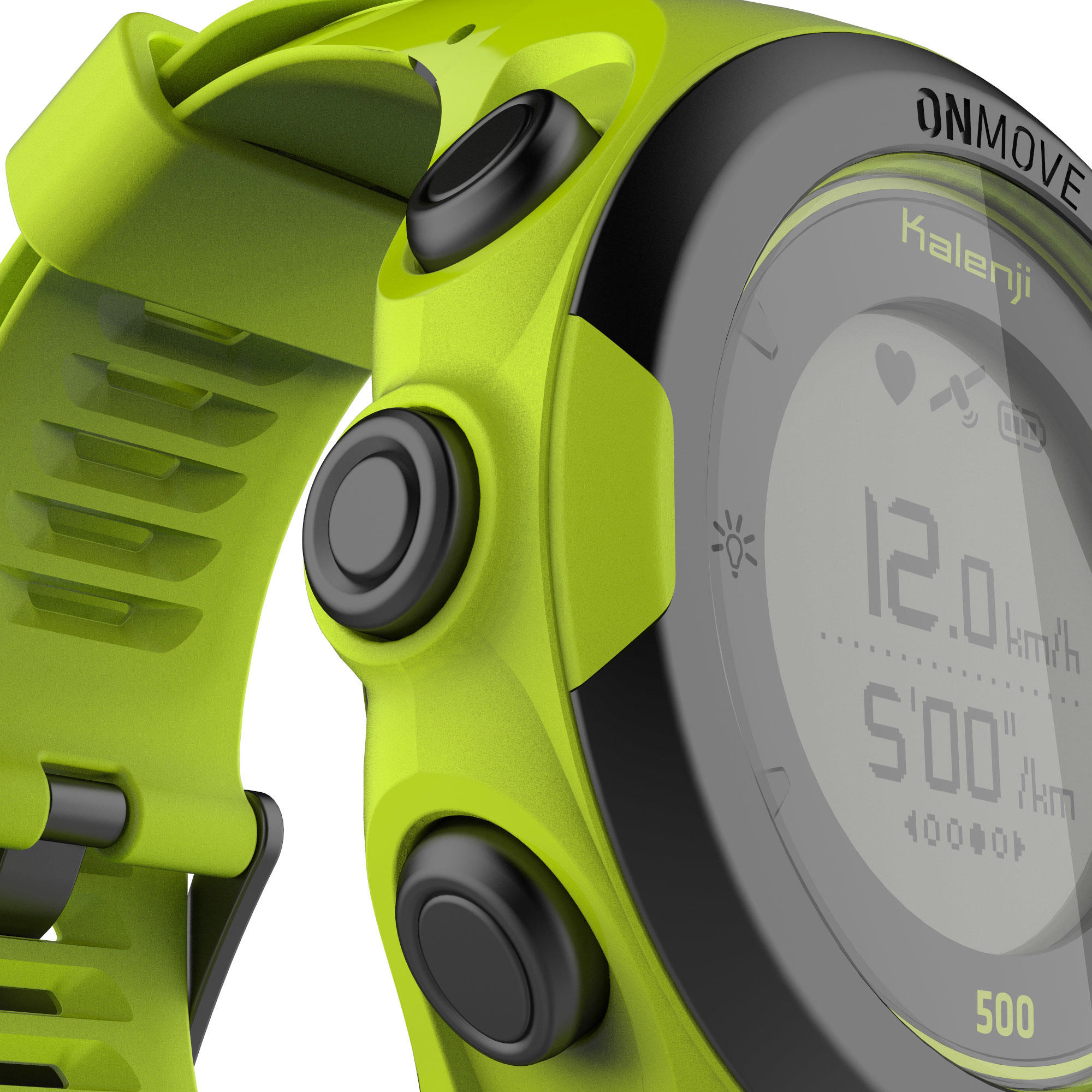 ONmove 500 GPS running watch and wrist heart rate monitor - yellow 11/17