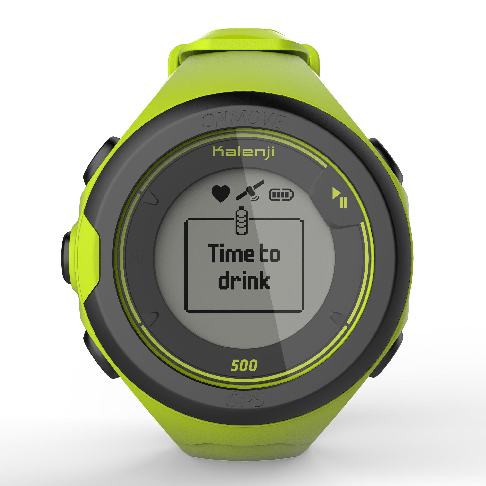 ONmove 500 GPS running watch and wrist heart rate monitor - yellow 10/17