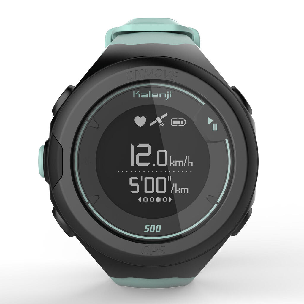 ONmove 500 GPS running watch and wrist heart rate monitor - sea green