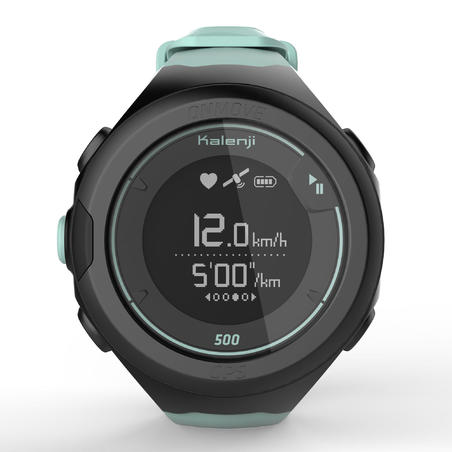 Годинник для бігу ONmove 500 з GPS та наручний датчик частоти пульсу - Зелений