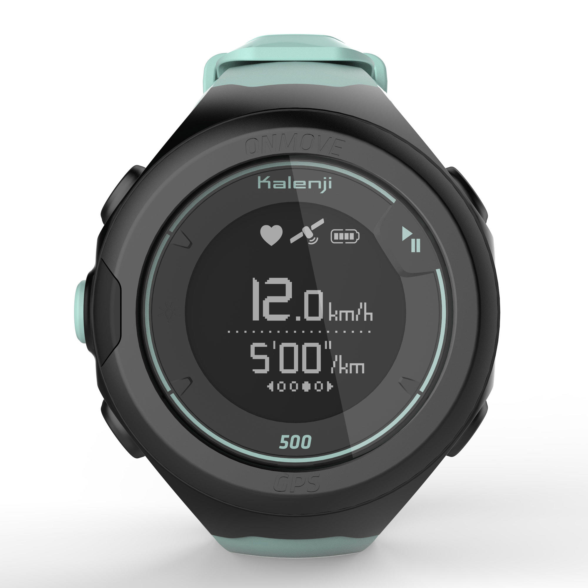 ONmove 500 GPS running watch and wrist heart rate monitor - sea green 8/17