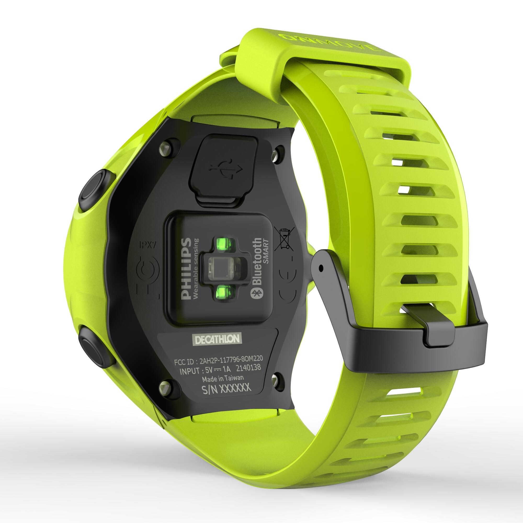 ONmove 500 GPS running watch and wrist heart rate monitor - yellow 2/17