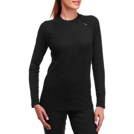 Women's Ski Base Layer Top 100 - BLACK