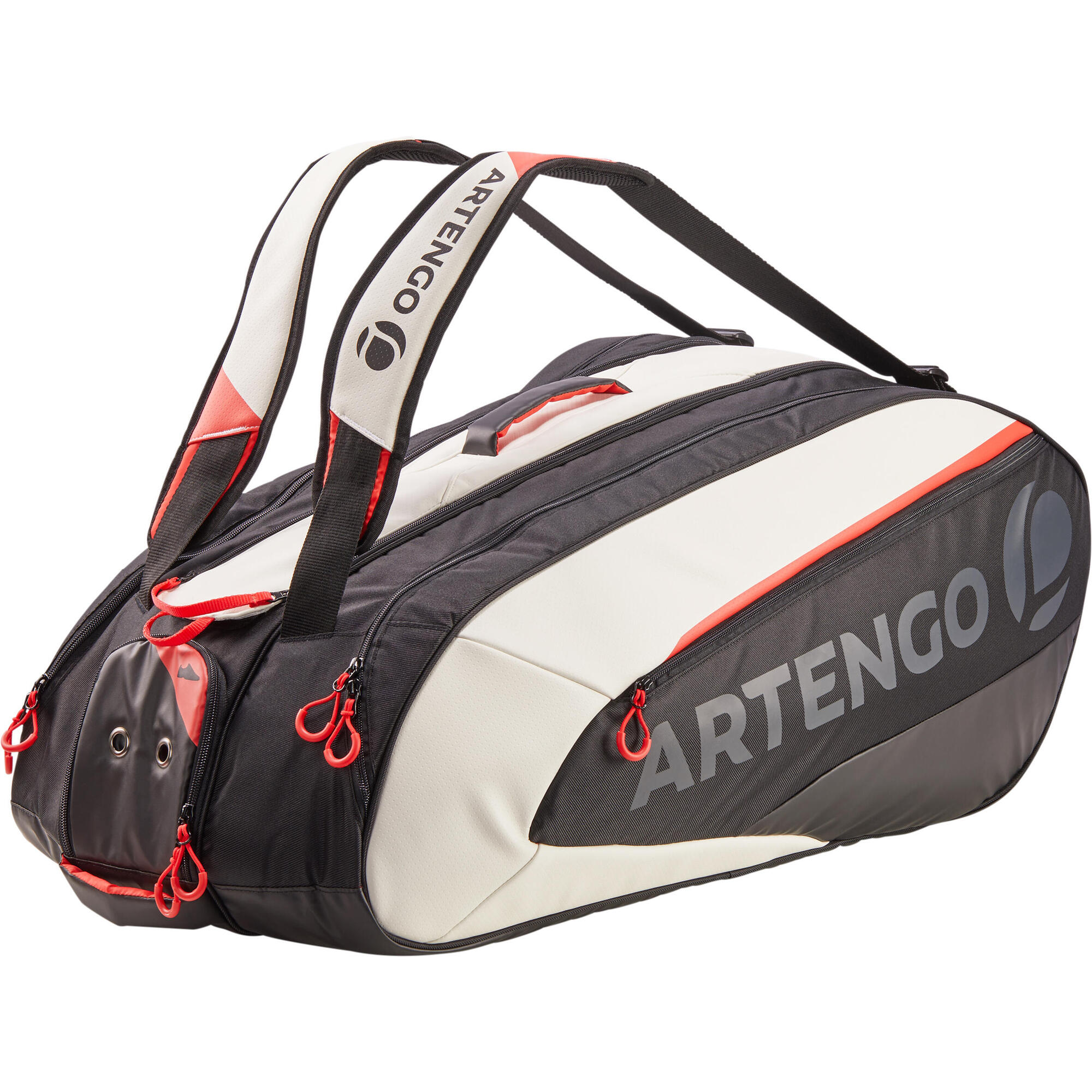 SAC TENNIS ARTENGO 960 L NOIR BLANC ROUGE artengo