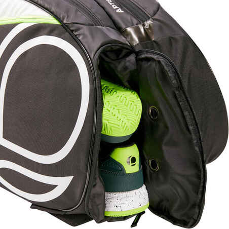 LB930 Racket Sports Bag - Black/White/Yellow