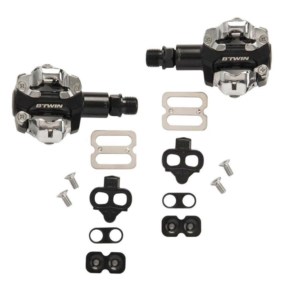 Clipless Mountain Bike Pedals 520 - Black