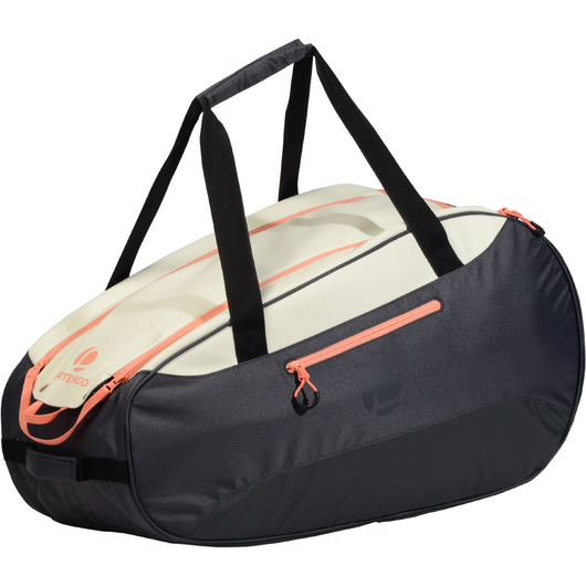 SAC SPORTS DE RAQUETTES ARTENGO 500 S GRIS BLANC CORAIL