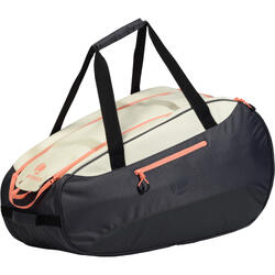 SAC SPORTS DE RAQUETTES ARTENGO 500 S GRIS BLANC CORAIL