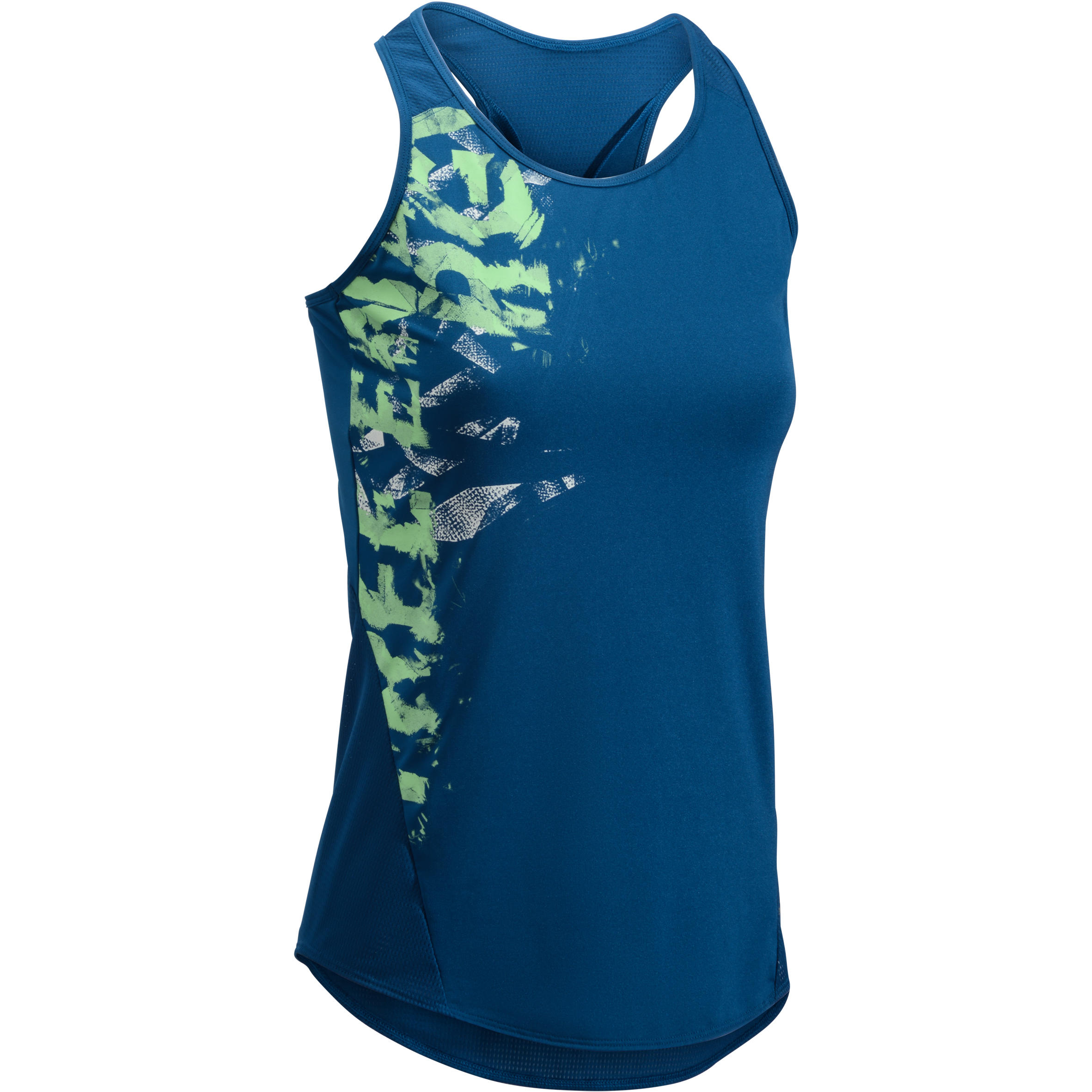 DOMYOS 120 Women's Cardio Fitness Tank Top - Blue Print