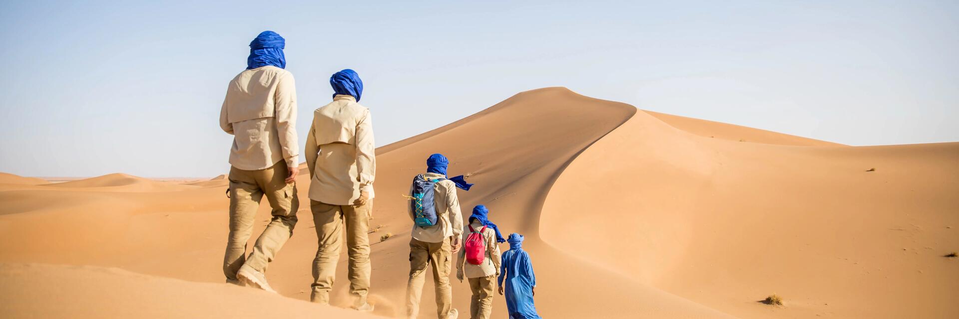 Trek dans le desert