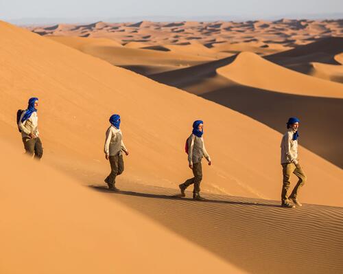 Trek dans le desert