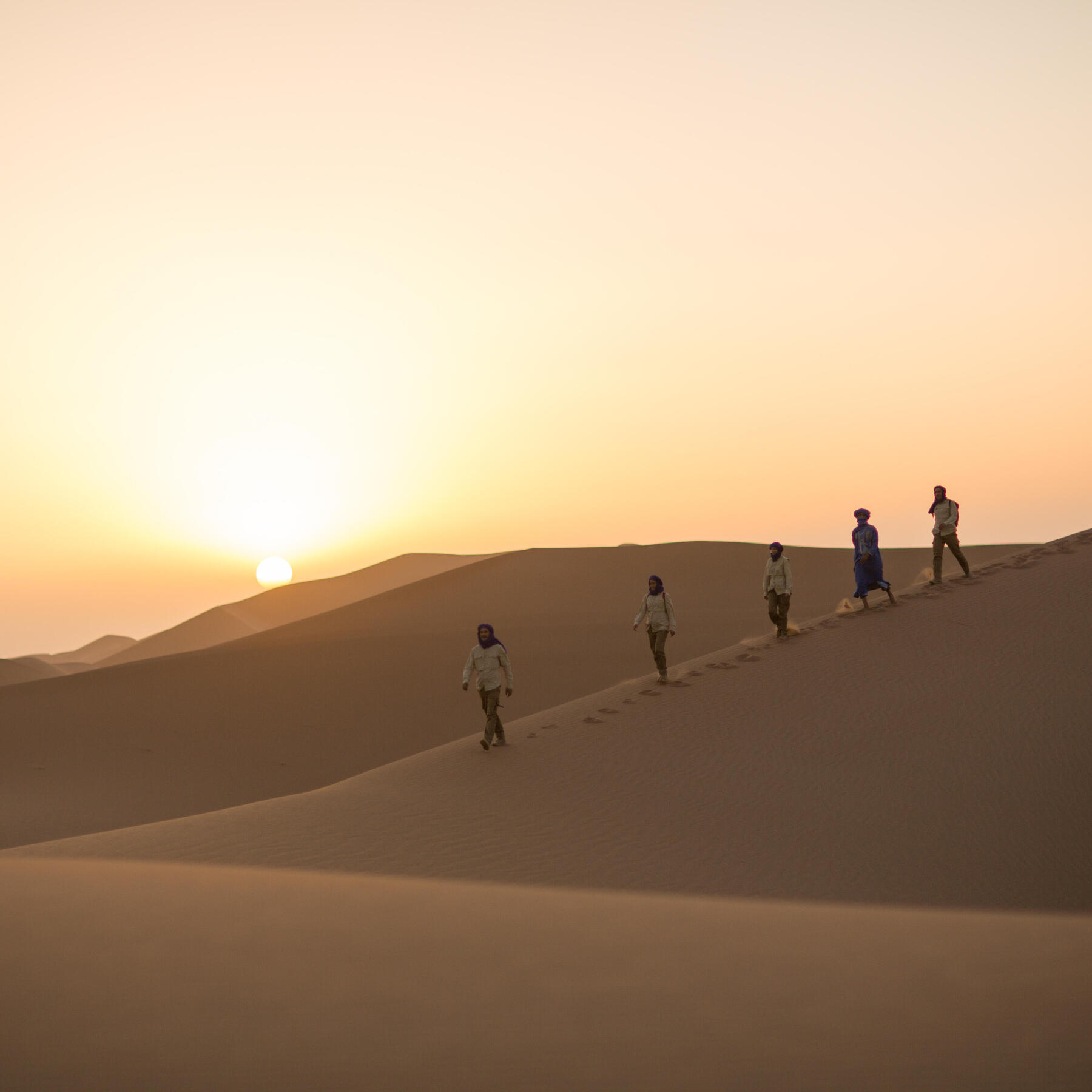 sunset in the Sahara