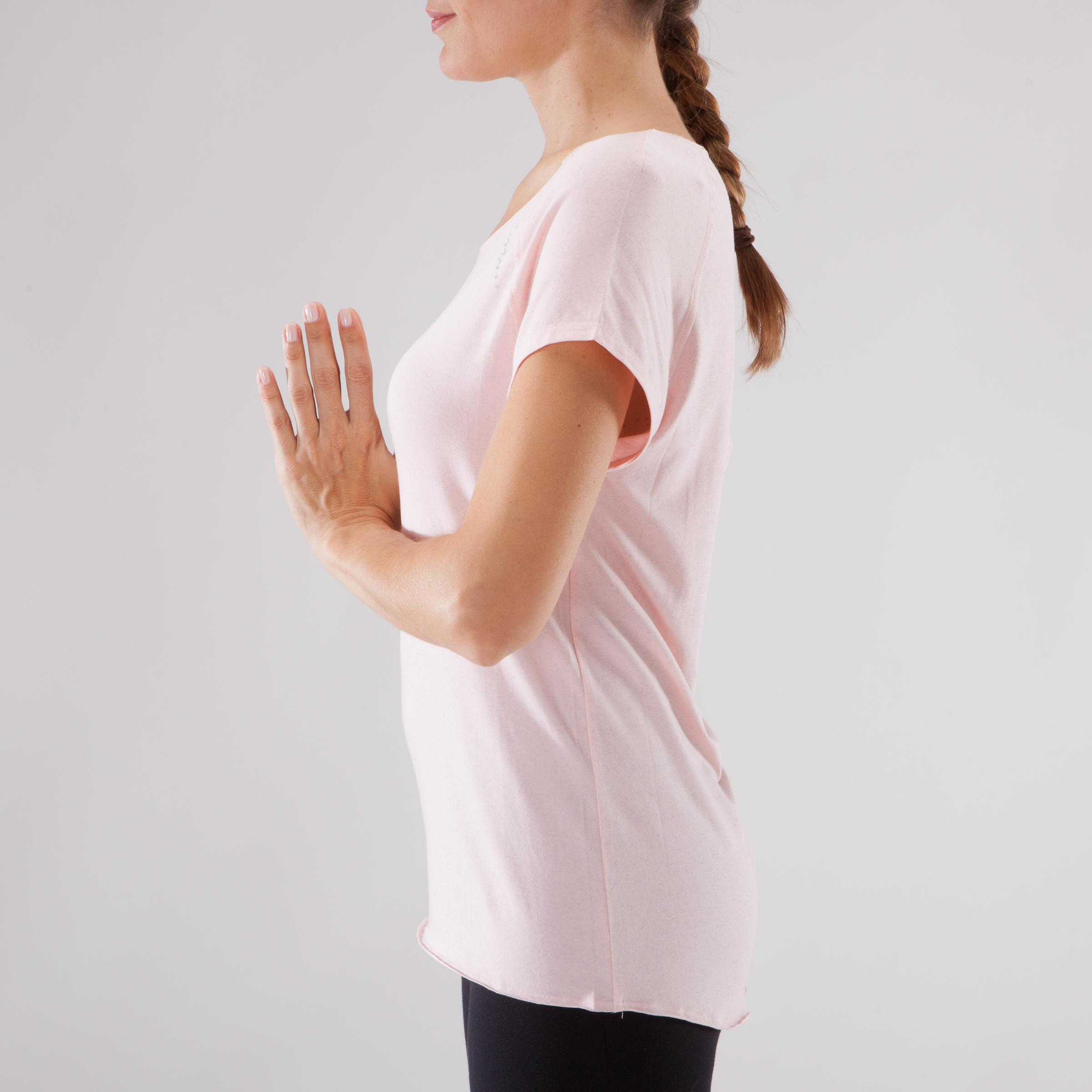 

Women's Gentle Yoga Organic Cotton T-Shirt - Pink