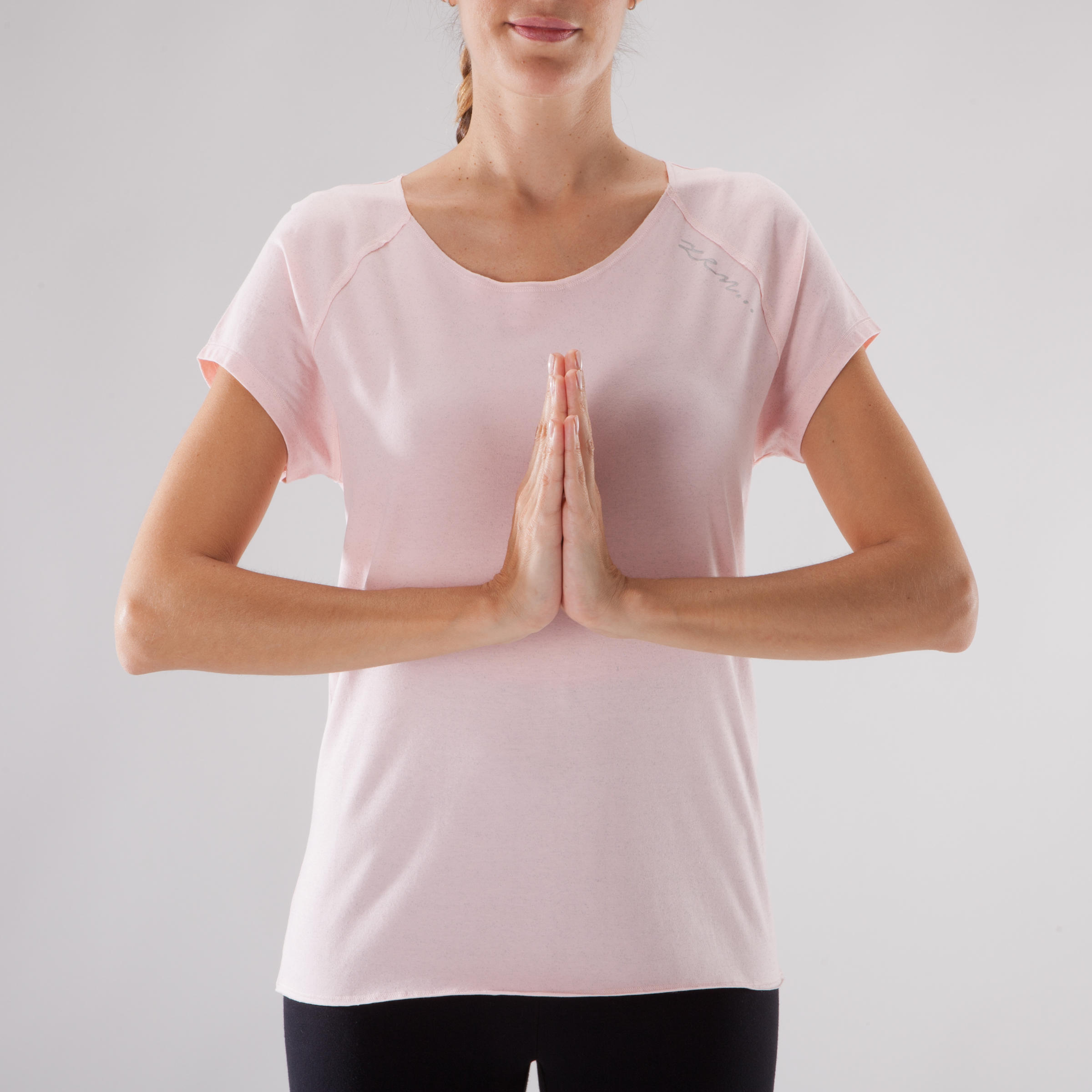 

Women' Gentle Yoga Organic Cotton T-Shirt - Pink
