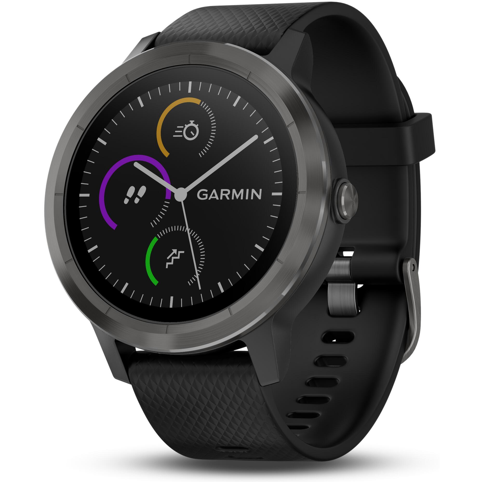 Garmin Smartwatch Garmin Vivoactive 3 met hartslagmeting aan de pols en