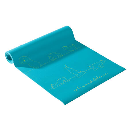 Дитячий килимок для йоги, 5 мм - Блакитне ведмежа